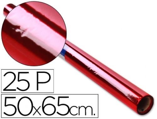 Papel celofane sadipal 50 x 65 cm 20 gr vermelho , Sadipal , 22338 , 8427973125011